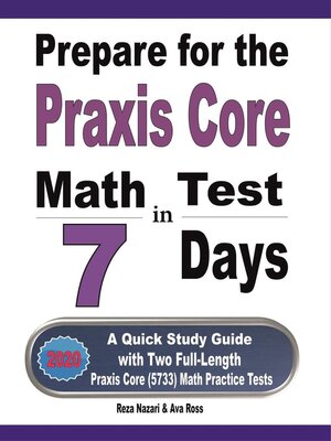 cover image of Prepare for the Praxis Core Math Test in 7 Days